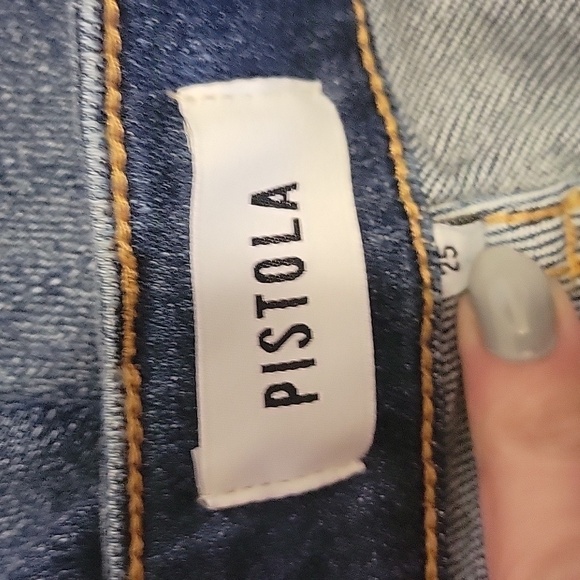 Pistola Straight Leg High Rise Jeans 25 - Picture 6 of 10
